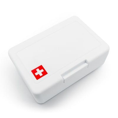 apteczka - reklamowa - opatrunek - pomoc - opieka - podróż - wycieczka - wakacje - gadżet - upominek - znakowanie - nadruk