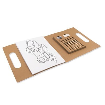 zestaw - teczka - reklamowa - kolorowanka - kredki - dzieci - przedszkole - szkoła - plastyka - zabawa - znakowanie - nadruk