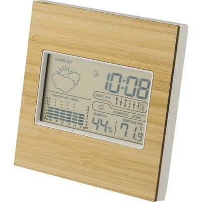 stacja - pogodowa - reklamowa - temperatura - zegar - prognoza - dom - biuro - znakowanie - nadruk - laser