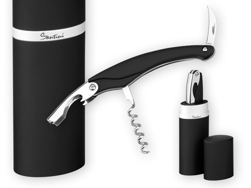 Zestaw do wina, 45 x 30 x 140 mm, stal nierdzewna, plastik, eleganckie etui
