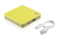 Powerbank 5200 mAh, 82 x 82 x 13 mm, kabel micro USB