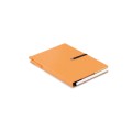 Notes z wyposażeniem-eko, z recyklingu, 101 x 12 x 142 mm, notes 70 stron w linie, papierowy długopis
