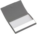Wizytownik, metal, PU, 96 x 65 x 11 mm, pudełko
