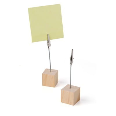 uchwyt - reklamowy - klips - gadżet - biuro - wizytówka - informacja - drewno - znakowanie  - nadruk - laser