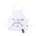 fartuch - reklamowy - kuchenny - dzieci - gadżet - kolorowanie - zabawa - znakowanie - nadruk