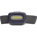 Latarka na głowę, ABS, guma, 55 x 41 x 40 mm, 8 diod COB LED o dużej mocy

