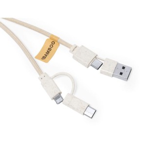 Kabel do ładowania - eko  - z bambusem