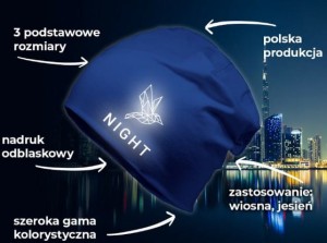 Czapka zimowa "smerfetka" 