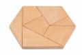 Puzzle drewniane GEM, drewno, 130 x 90 x 20 mm, 7 elementów, 101 figur do ułożenia, cena dla 50 szt. Możliwość personalizacji
