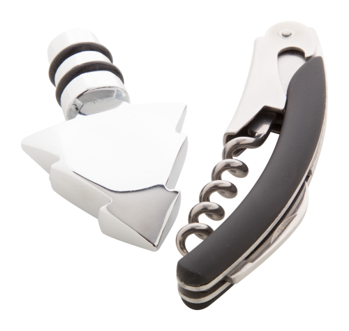 zestaw - reklamowy - do wina - kuchnia - spotkanie - kolacja - wino - korkociąg - korek - znakowanie - laser - nadruk