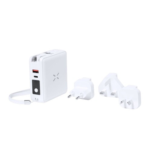 adapter - podróżny - reklamowy - powerbank - ładowarka - indukcyjna - smartfon - podróż - znakowanie - nadruk
