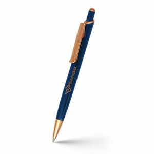 Długopis aluminiowy, złote wykonczenia