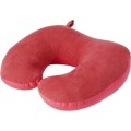 Zagłówek - poduszka podróżna, suede, polyfoam, spandex, 32 x 21 x 9 cm
