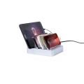 Ładowarka do telefonu, 155 x 78 x 127 mm, 4 gniazda USB, 6,8 A, kabel w zestawie
