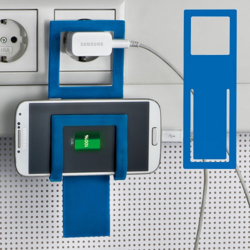 Uchwyt na telefon, metal pokryty silikonem, 70 x 3 x 210 mm
