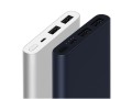 Oryginalny Xiaomi Power Bank 10 000 mAh Mi 2i z funkcją szybkiego ładowania Quick Charge 3.0 i 2 portami USB - MODEL 2018. Wejście 12V-1,5A, wyjście 9V-1,6A, 5V-2,4A, 147 x 71 x 14 mm, bateria Litowo - polimerowa