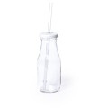 Butelka na napoje ze słomką, szkło, 320 ml, 63 x 154 x 63 mm
