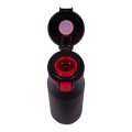 Kubek izotermiczny, 550 ml, śr. 76 x 248 mm, stal nierdzewna, próżnia między ściankami, szczelny, obsługa jedną ręką
