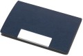 Wizytownik, metal, PU, 96 x 65 x 11 mm, pudełko
