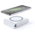 Powerbank 8000 mAh, ładowanie indukcyjne, działa z tel. posiadającymi możliwość ładowania indukcyjnego, USB typ C, kabel nie dołączony
