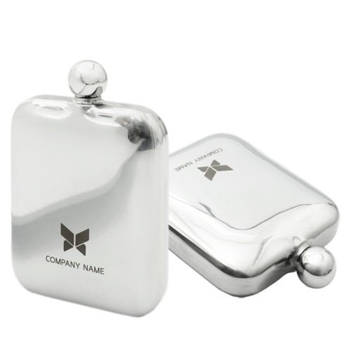 Piersiówka, stal nierdzewna, 177 ml, 8 x 12,3 cm, pudełko upominkowe