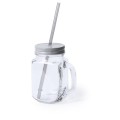 Słoik na napoje ze słomką, szkło, 500 ml, 76 x 134 x 73 mm
