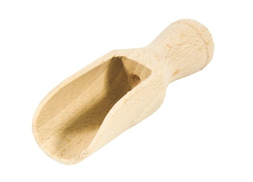 Czerpak - miarka drewniany, drewno, śr. 2,5 x 8 cm, cena orientacyjna, dostępne inne wymiary

