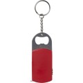 Brelok - miara, otwieracz, lampka LED, metal, ABS, miara 1 m, 127 x 33 x 11 mm
