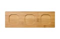Zestaw miseczek z włókna bambusowego, podstawka bambusowa 330 x 111 x 12 mm, miseczka 93 x 93 x 44 mm