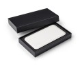 Powerbank 12000 mAh, 141 x 75 x 16 mm, wejście USB, wyjście micro USb i Iphone, obudowa PU