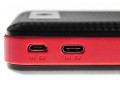 Powerbank 30000 mAh Quick Charge 2.0, 177 x 89 x 24 mm, 1 x USB 5V-2,4A, 9V-2,1A, 12V-1,5A i 2 x USB 5V-2,4A.
