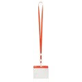 smycz poliestrowa 11 x 580 mm, kieszonka PVC
