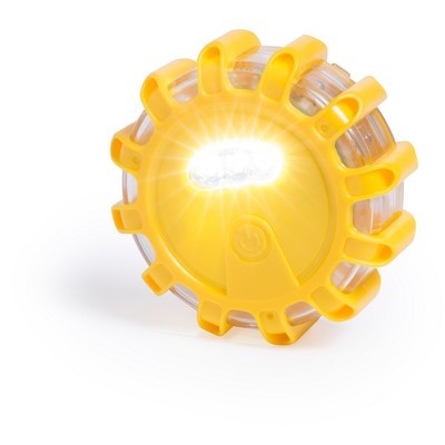 Lampka ostrzegawcza, ABS, śr. 100 x 35 mm, 15 diod LED, magnes
