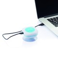 Głośnik bluetooth pod przysznic, ABS, 57 x 78 x 78 mm, 3W, bateria 300 mAh, przyssawka
