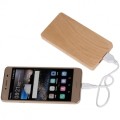 Powerbank drewniany, 4000 mAh, 125 x 64 z 11 mm
