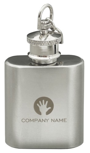 Brelok - piersiówka, 30 ml, 4 x 7,2 cm, karabińczyk, pudełko upominkowe