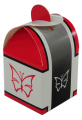 Pudełko na słodycze, cena dla min. 100 szt., druk 2 kolory, 50 x 50 x 50 mm, karton 250g (dostępne wersje większe: 65 x 65 x 65 i 80 x 80 x 80 mm, nieco droższe) 
