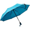 Parasol - podwójny automat, 8 paneli, metal, włókno szklane, poliester pongee, śr. 95 x 30 cm, pokrowiec
