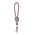 Krótka, regulowana smycz z plastikowym kółkiem nadającym się do domingu. Posiada karabińczyk do kluczy.