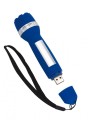 Latarka USB, plastik, śr. 32 x 127 mm, bateria 40 mAh
