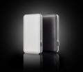 Powerbank 12000 mAh, 141 x 75 x 16 mm, wejście USB, wyjście micro USb i Iphone, obudowa PU