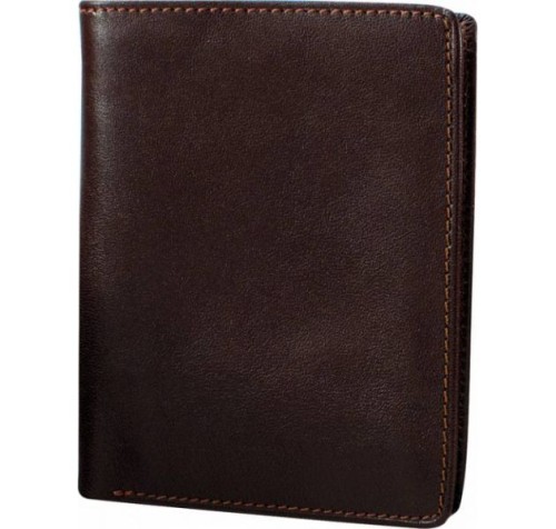 Portfel męski, skóra premium, szyty na zamówienie, cena dla min. 20 szt., 128 x 98 mm
