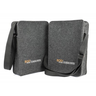 Torba z filcu z recyklingu PET, szyta na zam., cena dla min. 50 szt., 30 x 40 x 10 cm
