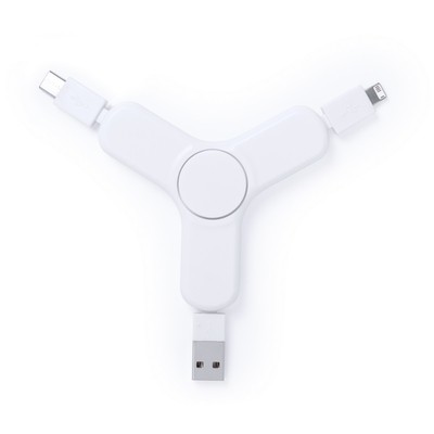 spinner - kabel - ładowanie - gadżet - nadruk - reklama