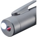 Długopis ze wskaźnikiem laserowym, metal, lampka LED, śr. 9 x 152 mm
