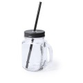 Słoik na napoje ze słomką, szkło, 500 ml, 76 x 134 x 73 mm
