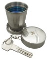 brelok - kieliszek, stal nierdzewna, 30 ml, 5 x 1,5 cm, pudełko upominkowe
