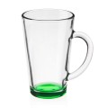 Kubek szklany, 300 ml, różne kolory dna
