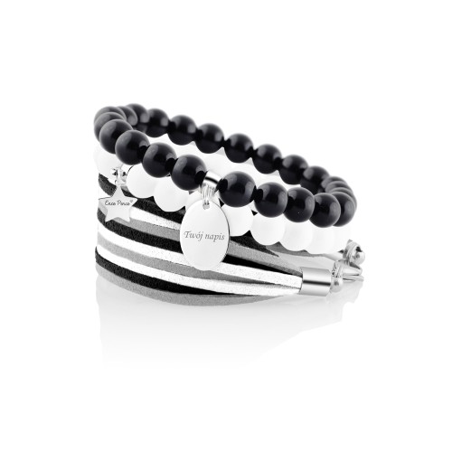 Bransoletka - zestaw, 3 szt. do noszenia razem lub osobno, możliwość wykonania grawerki laserowej
