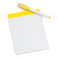Notes magnetyczny na lodówkę, folia magnetyczna, 150 x 105 mm, pisak i gumka w zestawie
